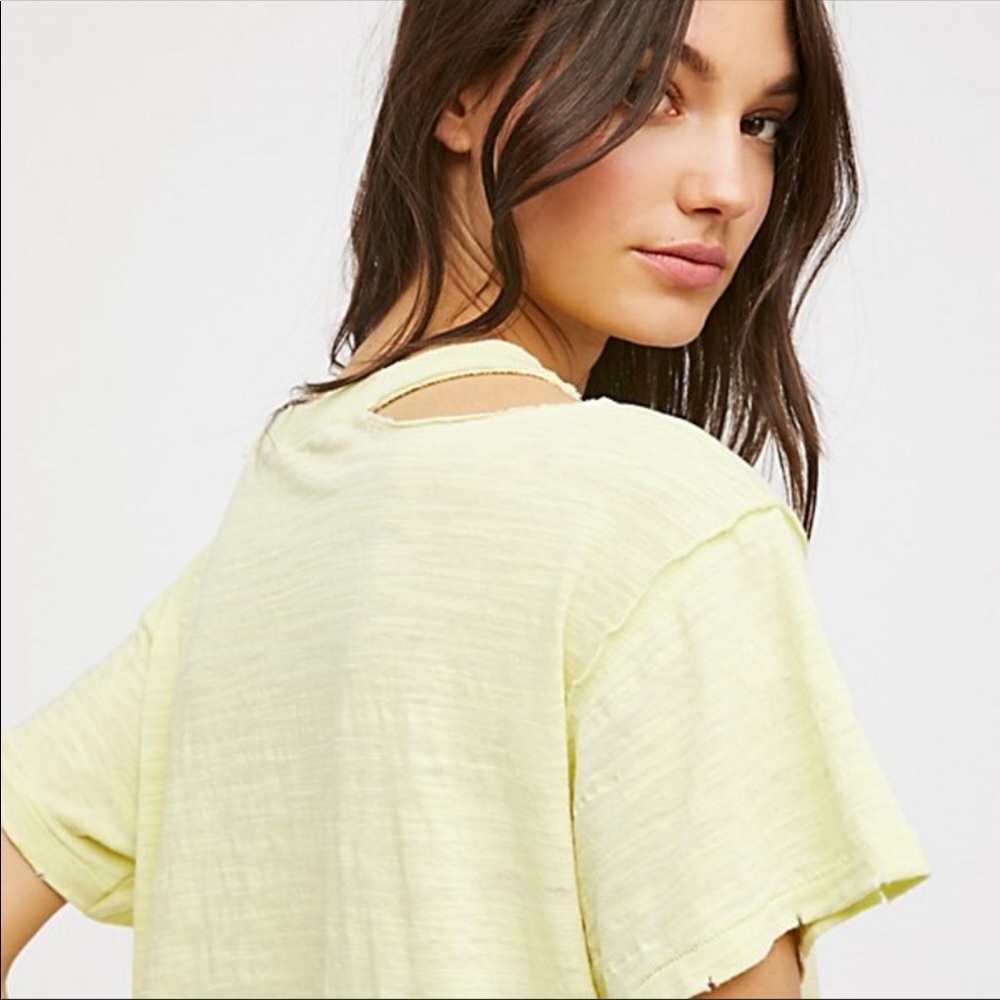 Free People: We The Free Surfs Up Tee - Citrus - Picture 4 of 6